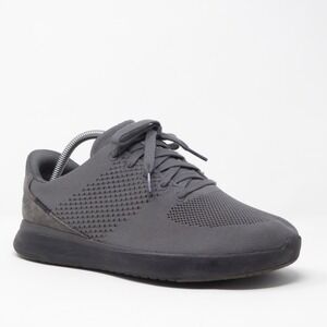 Kizik Lima Gray Slip On Sneakers Lace Up Shoes Mens 8 X Wide / 9.5 X Wide